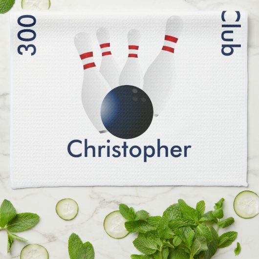 Linge De Cuisine Club 300 de roulement personnalisé (Plié)