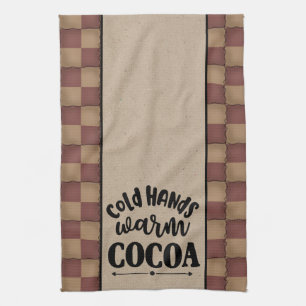 Linge De Cuisine Coca chaud à mains froides - Style primitif