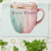 Linge De Cuisine Coca de Noël Gold Pink Mint Warm Warm (Plié)