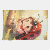 Linge De Cuisine Coccinelle et le royaume de nectar caché (Horizontal)