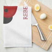 Linge De Cuisine coccinelle personnalisée (Quart Plié)