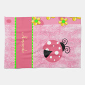 Linge De Cuisine Coccinelle rose (Horizontal)