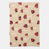 Linge De Cuisine Coccinelles et Champignons Rouges (Vertical)