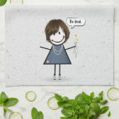 Linge De Cuisine Coche Figure Girl avec devis (Plié)