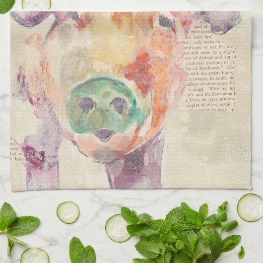 Linge De Cuisine Cochon de collier de la ferme (Plié)