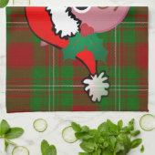 Linge De Cuisine cochon de noël (Plié)