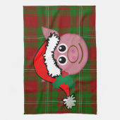 Linge De Cuisine cochon de noël (Vertical)