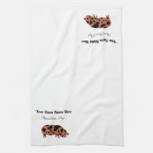 Linge De Cuisine Cochon KuneKune personnalisé (Vertical)