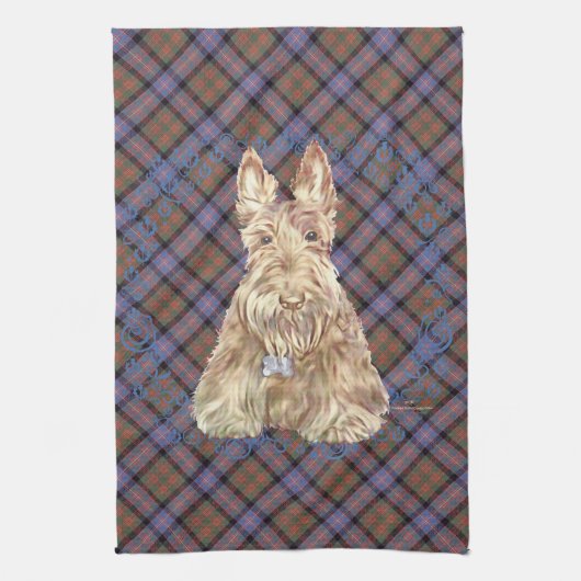 Linge De Cuisine Cochran Tartan Scottie (Vertical)