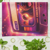 Linge De Cuisine cockapoo 80s inspired kitchen tea towel  (Plié)