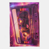 Linge De Cuisine cockapoo 80s inspired kitchen tea towel  (Vertical)