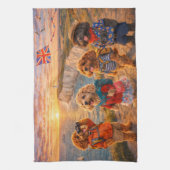 Linge De Cuisine Cockapoo de Luxe Côte Britannique (Vertical)