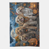 Linge De Cuisine Cockapoo Halloween Éffrayant (Vertical)