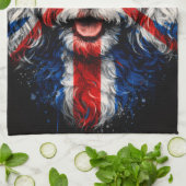 Linge De Cuisine Cockapoo kitchen Union Jack British Dog towel (Plié)