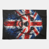 Linge De Cuisine Cockapoo kitchen Union Jack British Dog towel (Horizontal)