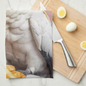 Linge De Cuisine Cockatoo Drôle Avec Crest Fries Français (Quart Plié)