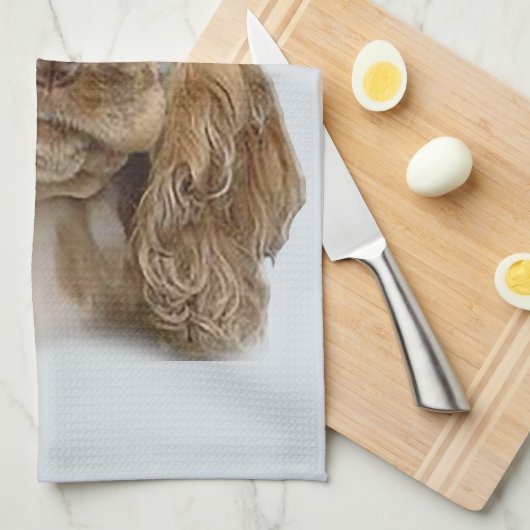 Linge De Cuisine Cocker spaniel (Quart Plié)