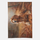 Linge De Cuisine Cocker Spaniel à l'automne Feuilles automne Inspir (Vertical)