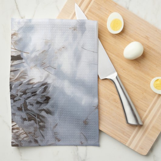 Linge De Cuisine Cocker Spaniel Laisser Neige Noël (Quart Plié)