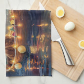 Linge De Cuisine Cocker Spaniel Noël Festive Voyage (Quart Plié)