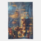 Linge De Cuisine Cocker Spaniel Noël Festive Voyage (Vertical)