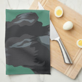 Linge De Cuisine Cocker Spaniel - Noir - Modèles de race de base (Quart Plié)