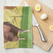 Linge De Cuisine Cockerel et poulet (Quart Plié)