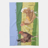 Linge De Cuisine Cockerel et poulet (Vertical)