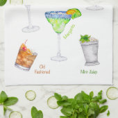 Linge De Cuisine Cocktail Art Bar Towel (Plié)