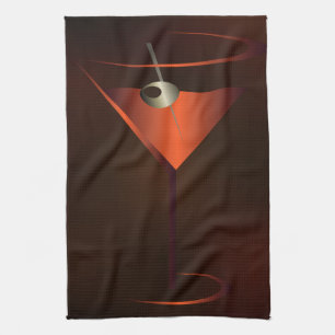 Linge De Cuisine Cocktail Bar Towel - Cocktail Rouge Martini