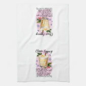 Linge De Cuisine Cocktail classique Eggnog Recette Noël (Vertical)