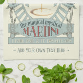 Linge De Cuisine Cocktail de Martini Magique Funny Personnalisé Kit (Plié)