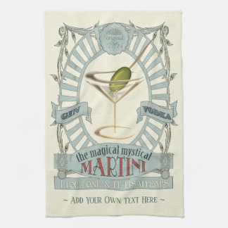 Linge De Cuisine Cocktail de Martini Magique Funny Personnalisé Kit