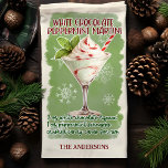 Linge De Cuisine Cocktail de menthe Martini au chocolat blanc Recet<br><div class="desc">Appréciez votre décor de cuisine de vacances avec cette serviette de cuisine personnalisée à base de menthe de chocolat blanc Martini recette de cocktail de Noël. Cette serviette festive propose une délicieuse recette de cocktail parfaite pour les réunions de Noël. Un ajout élégant et pratique à n'importe quelle cuisine, ce...</div>