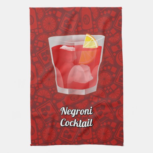 Linge De Cuisine Cocktail Negroni (Vertical)