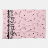 Linge De Cuisine Cocktails atomiques en rose (Horizontal)