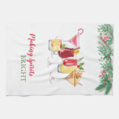 Linge De Cuisine Cocktails de Noël (Horizontal)