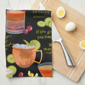 Linge De Cuisine Cocktails et contemplation (Quart Plié)