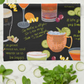 Linge De Cuisine Cocktails et contemplation (Plié)