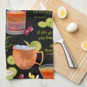 Linge De Cuisine Cocktails et contemplation (Quart Plié)