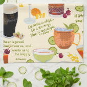 Linge De Cuisine Cocktails et conversation (Plié)