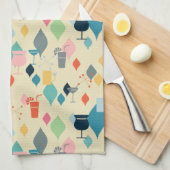 Linge De Cuisine Cocktails modernes du milieu du siècle (Quart Plié)