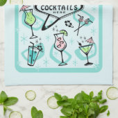 Linge De Cuisine Cocktails rétro atomiques (Plié)