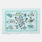 Linge De Cuisine Cocktails rétro atomiques (Horizontal)