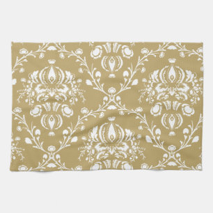 Linge De Cuisine Cocoa and Cream Damask