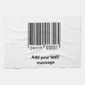 Linge De Cuisine code barre personnalisé simple ajouter votre site (Horizontal)