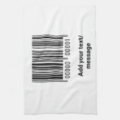 Linge De Cuisine code barre personnalisé simple ajouter votre site (Vertical)