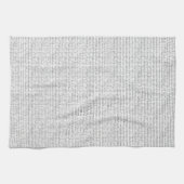 Linge De Cuisine Code binaire bandes blanches noires (Horizontal)