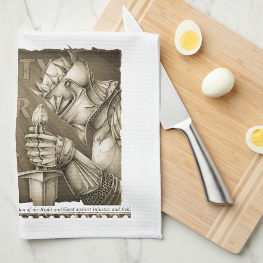 Linge De Cuisine Code de chevalerie (Quart Plié)