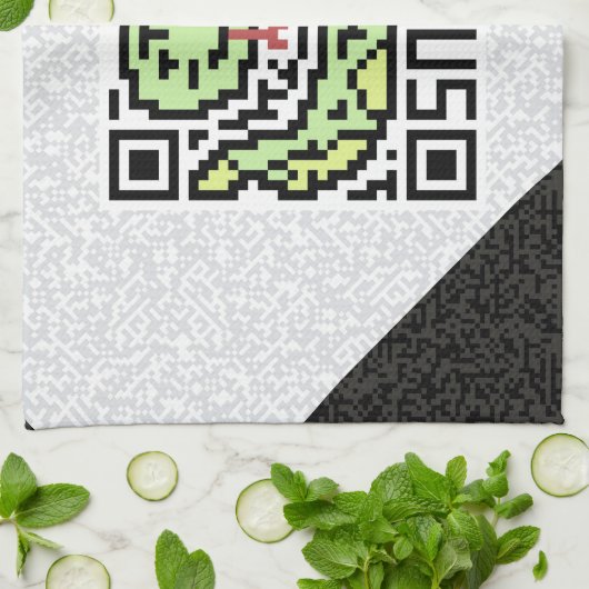 Linge De Cuisine Code de QR le serpent (Plié)